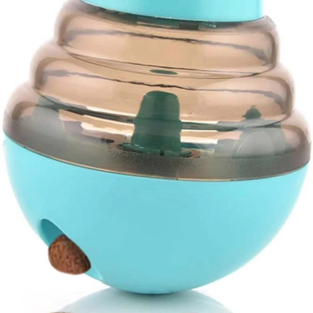 🐾 Interactive Tumbler Pet Food Dispensing Ball - Turquoise for Dogs and Cats